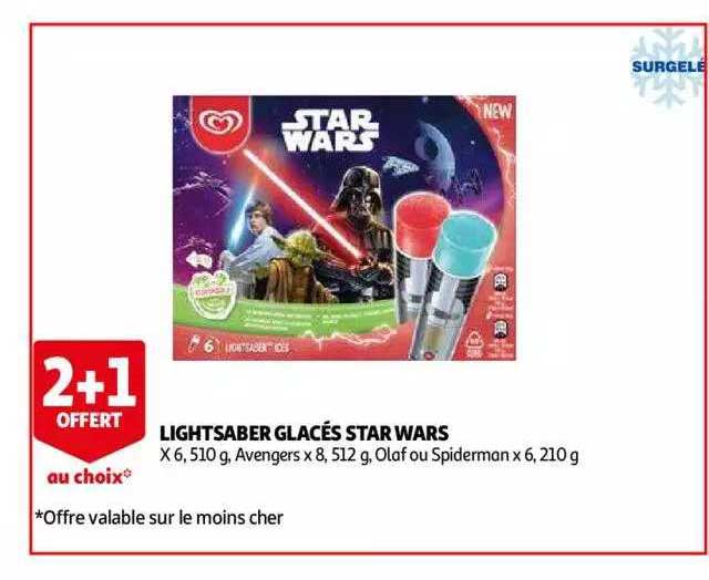 lightsaber glacés star wars