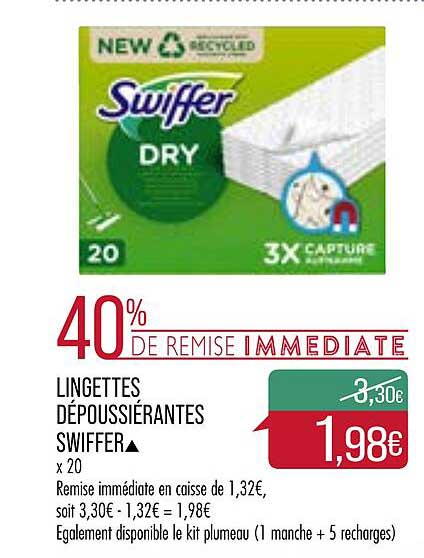 lingettes dépoussiérantes swiffer