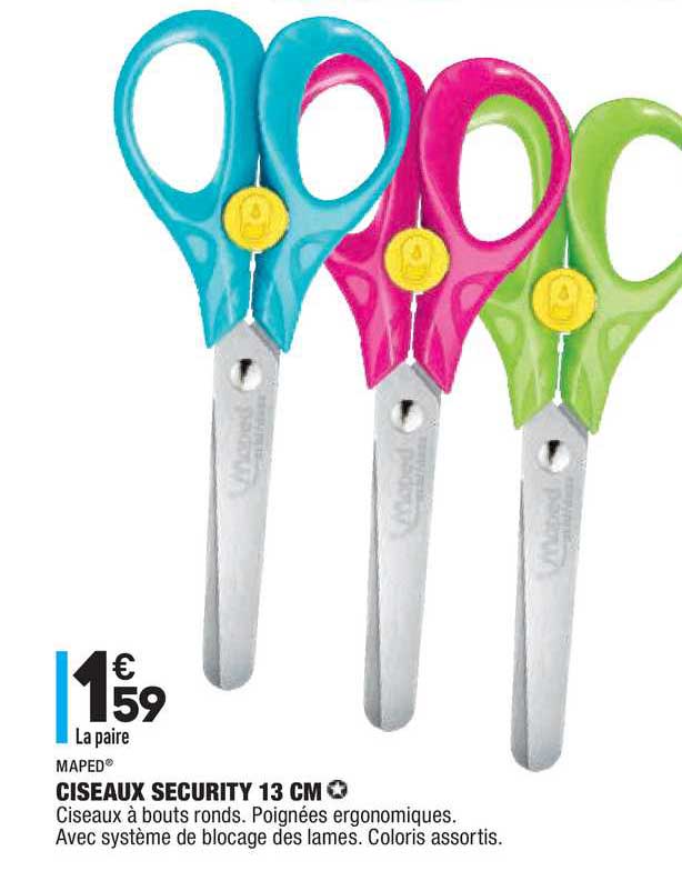 Maped Ciseaux Security 13 Cm