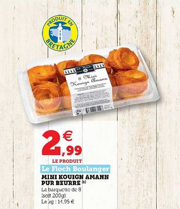 mini kouign amann pur beurre le floch boulanger