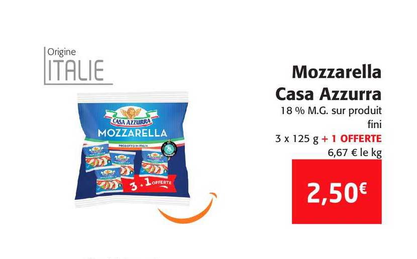 mozzarella casa azzurra