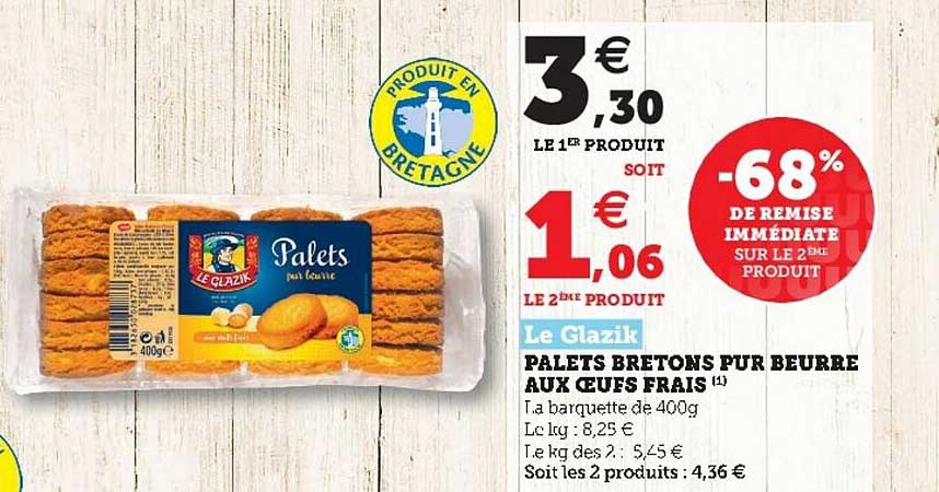 palets bretons pur beurre aux oeufs frais le glazik