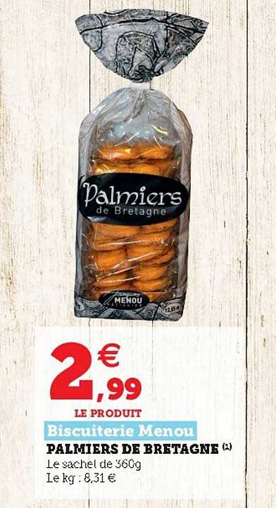 palmiers de bretagne biscuiterie menou