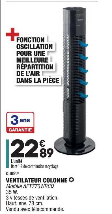Quigg Ventilaeur Colonne