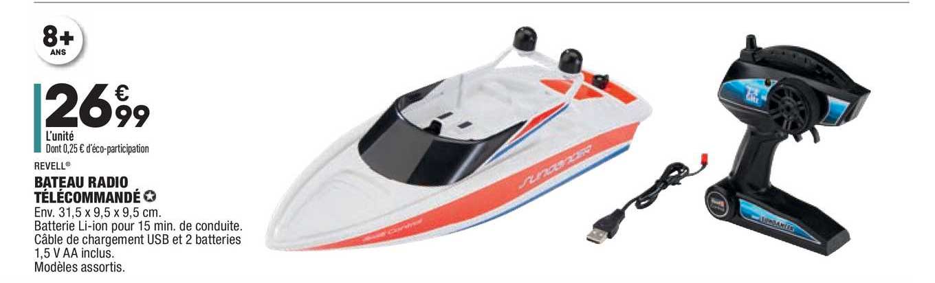 revelle bateau radio télécommandé