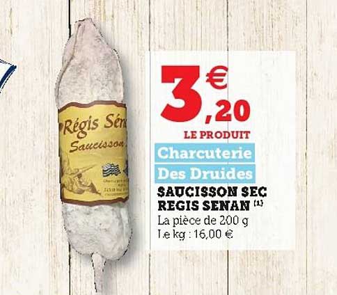 saucisson sec regis senan charcuterie des druides