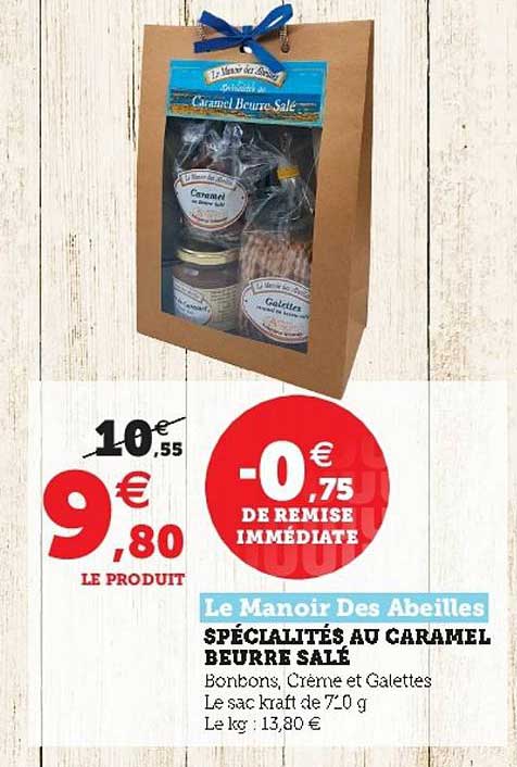 spécialités au caramel beurre salé la manoir des abeilles