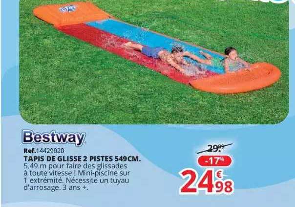 tapis de glisse 2 pistes 549 cm bestway