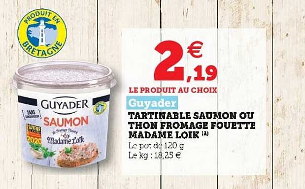 tartinable saumon ou thon fromage fouetté madame loïk