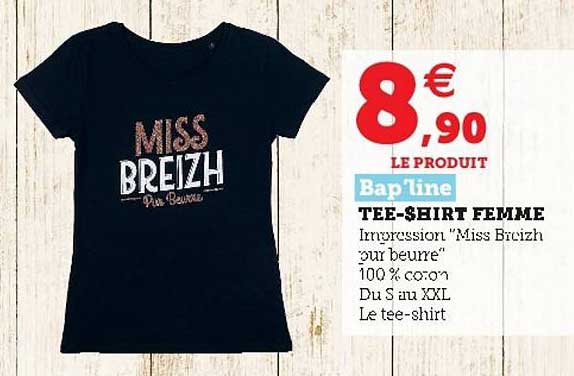tee-shirt femme bap'line