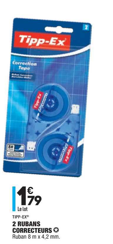 tipp-ex 2 rubans correcteurs