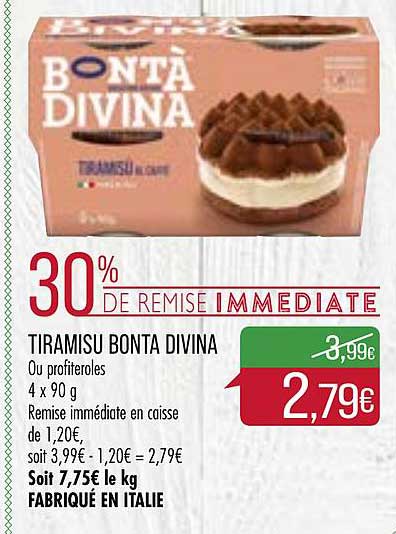 tiramisu bonta divina