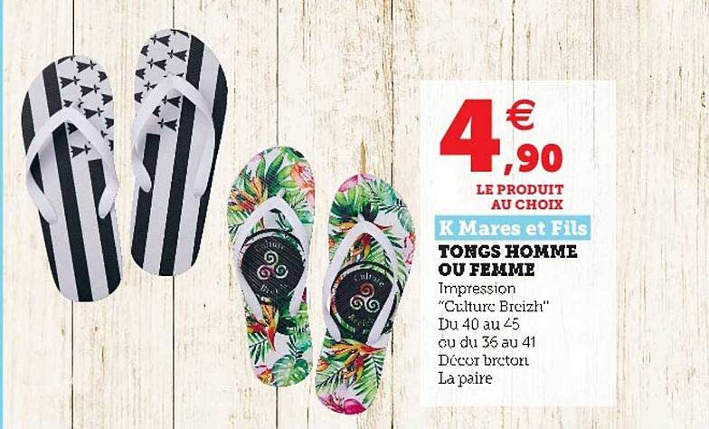 Tongs Homme Ou Femme K Mares Et Fils