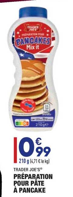 trader joe's préparation pour pâte à pancake