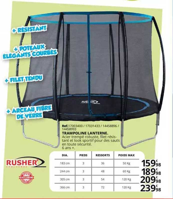trampoline lanterne rusher