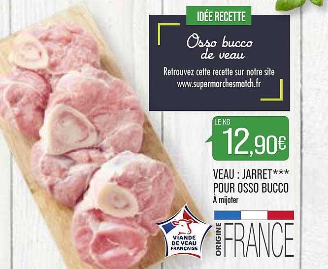 veau : jarret pour osso bucco