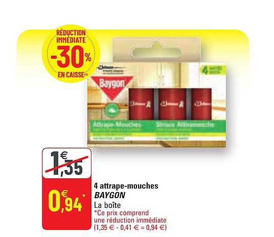 4 attrape-mouches baygon