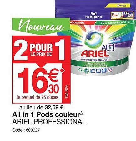 all in 1 pods couleur ariel professional
