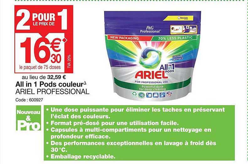 all in 1 pods couleur ariel professional