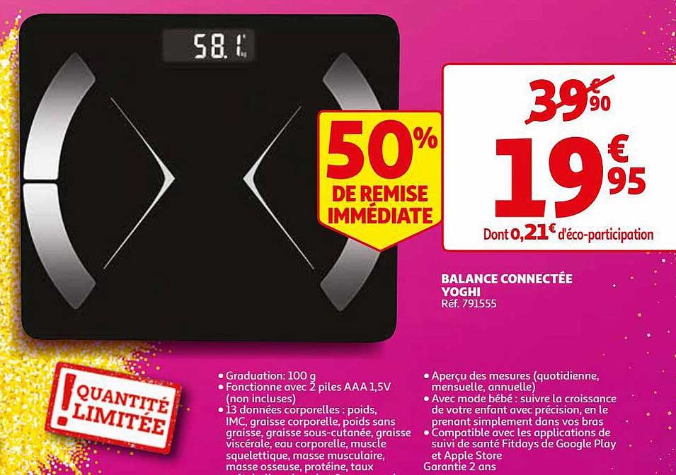 balance connectée yoghi