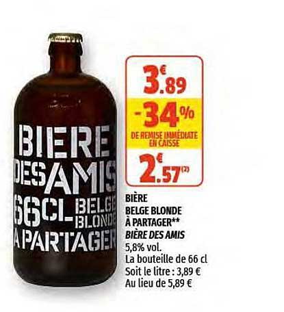 bière belge blonde à partager bière des amis