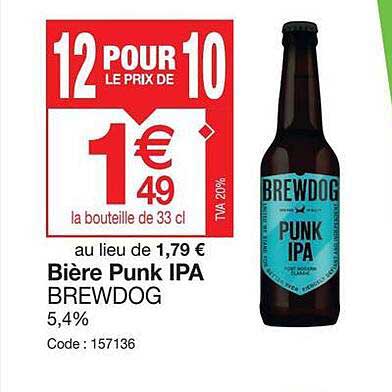 Bière Punk Ipa Brewdog