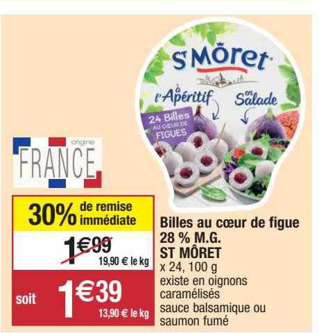 billes au coeur de figue 28% m.g. st môret