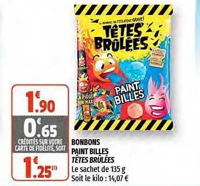 bonbons paint billes têtes brûlées