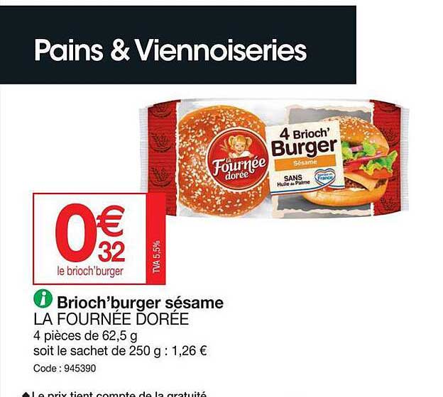 brioch'burger sésame la fournée dorée