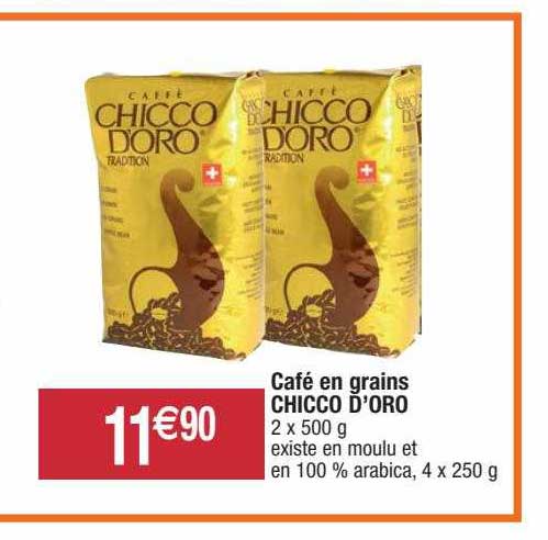 café en grains chicco d'oro