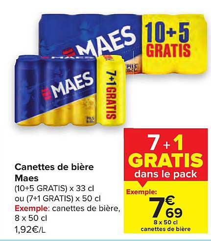 Canettes De Bière Maes