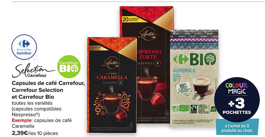 Capsules De Café Carrefour, Carrefour Selection Et Carrefour Bio