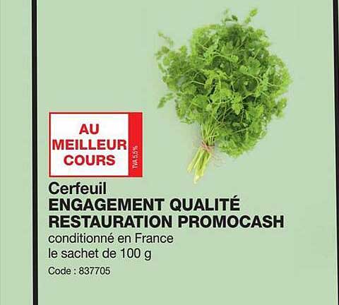 Cerfeuil Engagement Qualité Restauration Promocash