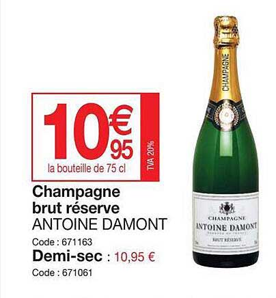 champagne brut réserve antoine damont