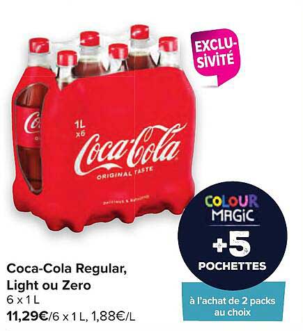 coca-cola regular, light ou zéro