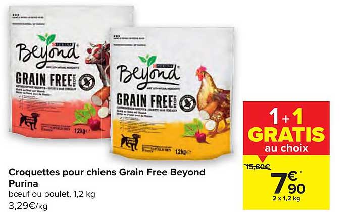 croquettes pour chiens grain free beyond purina