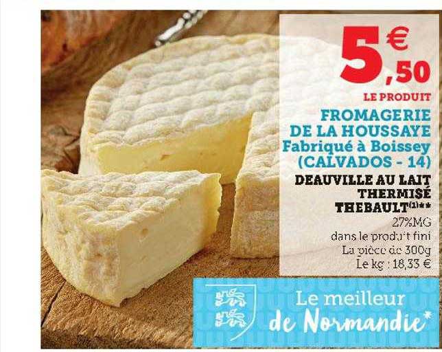 deauville au lait thermisé thebault