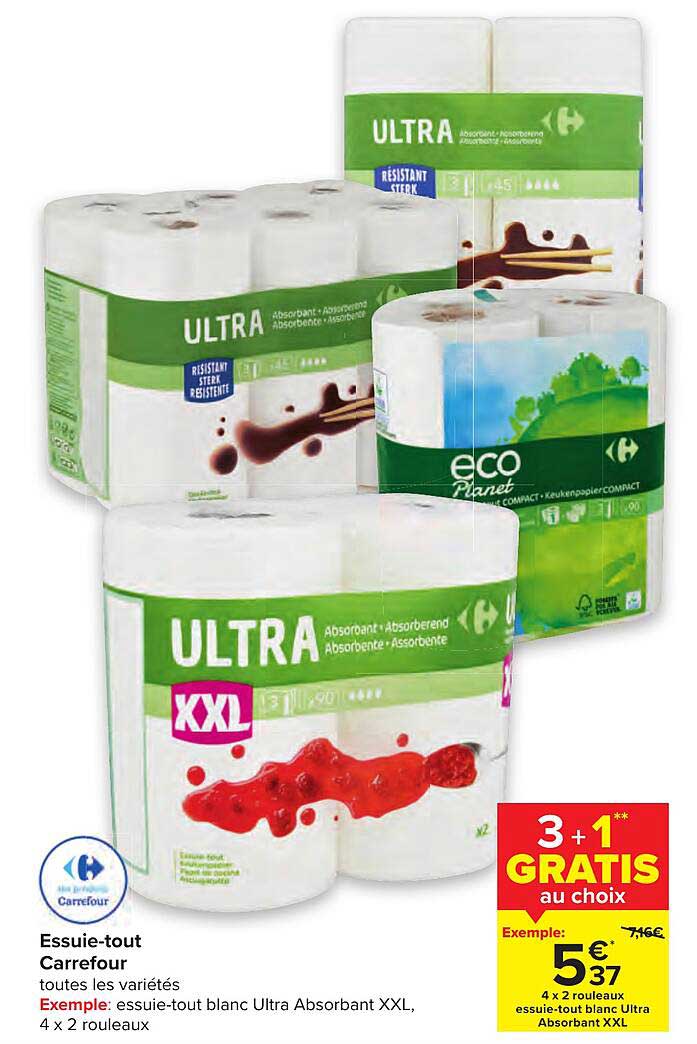 essuie-tout carrefour
