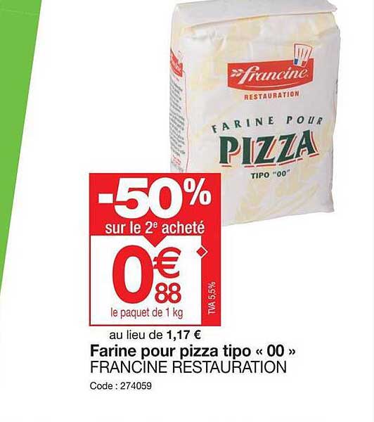 farine pour pizza tipo «00» francine restauration