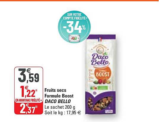fruits secs formule boost daco bello