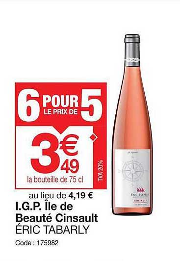 i.g.p. île de beauté cinsault éric tabarly