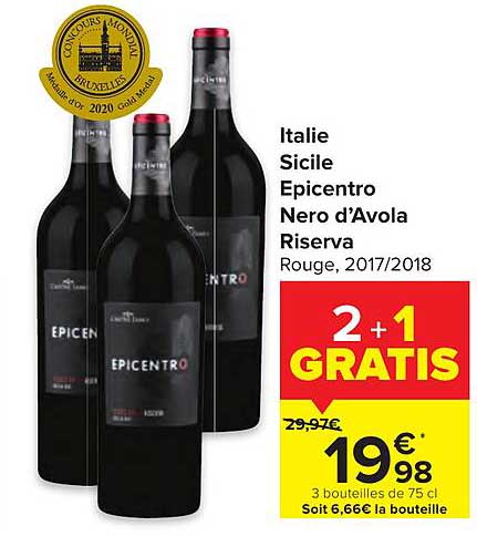 italie sicile epicentro nero d'avola riserva