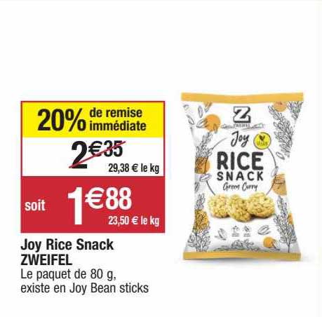 joy rice snack zweifel