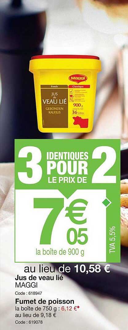 Jus De Veau Lié Maggi, Fumet De Poisson