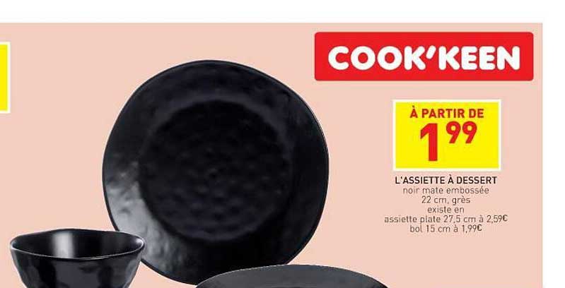 l'assiette à dessert