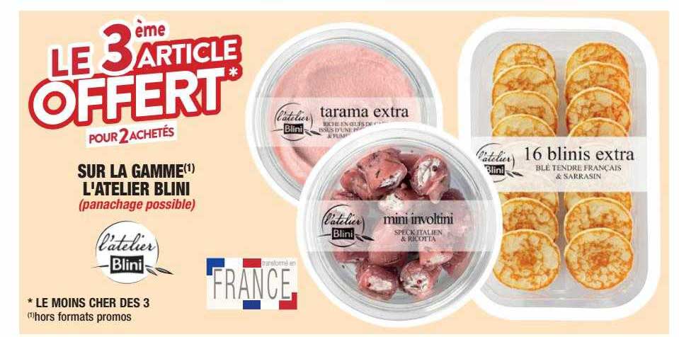 la gamme l'atelier blini