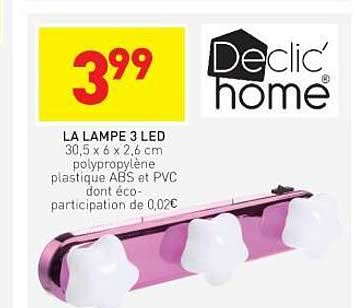 la lampe 3 led declic' home