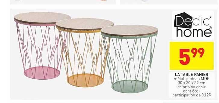 la table panier declic' home