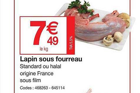 lapin sous fourreau