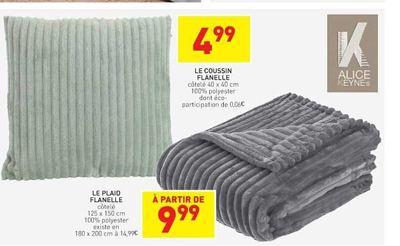 Le Coussin Flanelle, Le Plaid Flanelle
